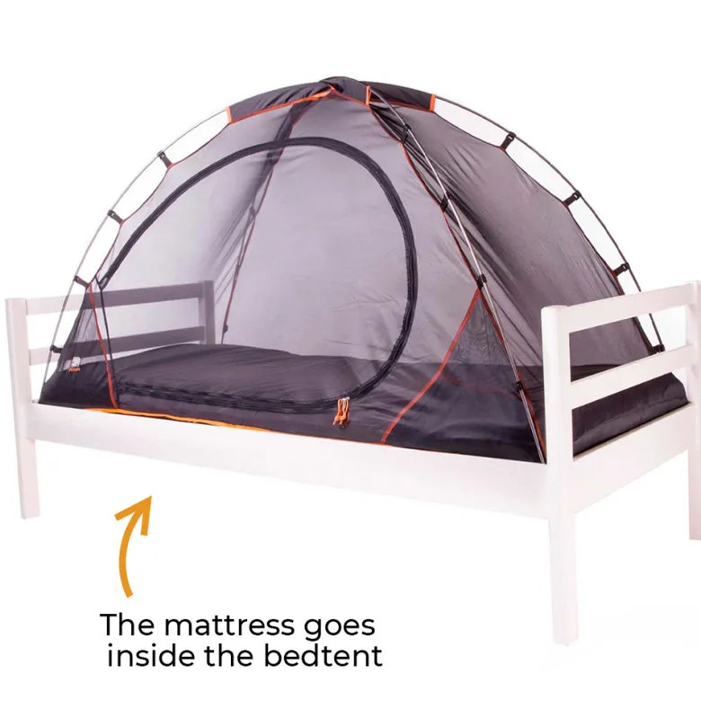 Deryan zwart bedtent klamboe