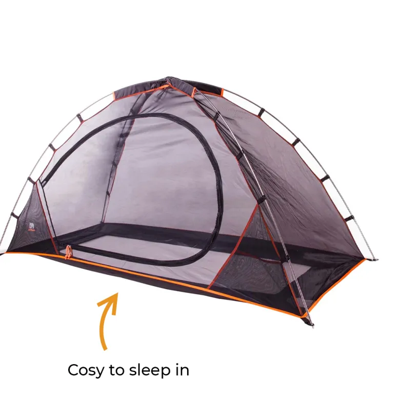 Deryan zwart bedtent klamboe