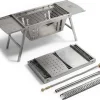 De Weelde Opvouwbare camping barbecue - Houtskool & Gas