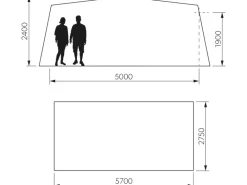 Dometic Residence AIR Tour maat 13 (940 - 965 cm) opblaasbare caravanvoortent