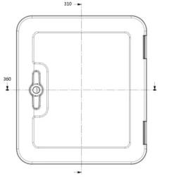 Dometic SK5 36 x 31 cm serviceluik