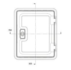 Dometic SK4 70 x 30,5 cm serviceluik