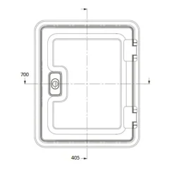 Dometic SK4 70 x 40,5 cm serviceluik