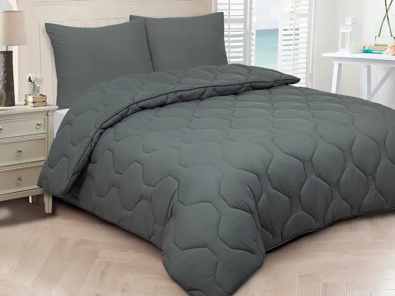 DoubleDry Antraciet dekbed - 200 x 220 cm