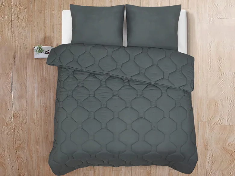 DoubleDry Antraciet dekbed - 240 x 220 cm