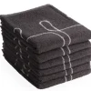 DoubleDry Bestek 50 x 50 cm set van 6 keukendoeken - grijs