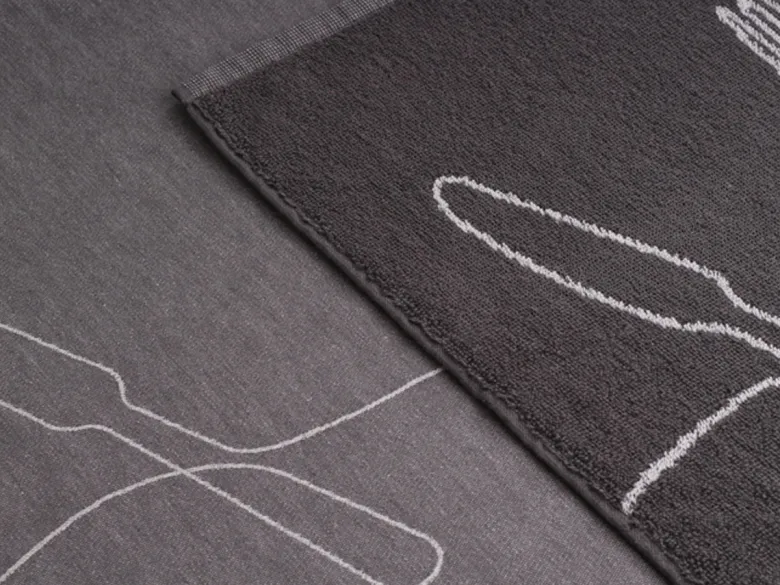 DoubleDry Bestek 50 x 70 cm set van 6 theedoeken - grijs
