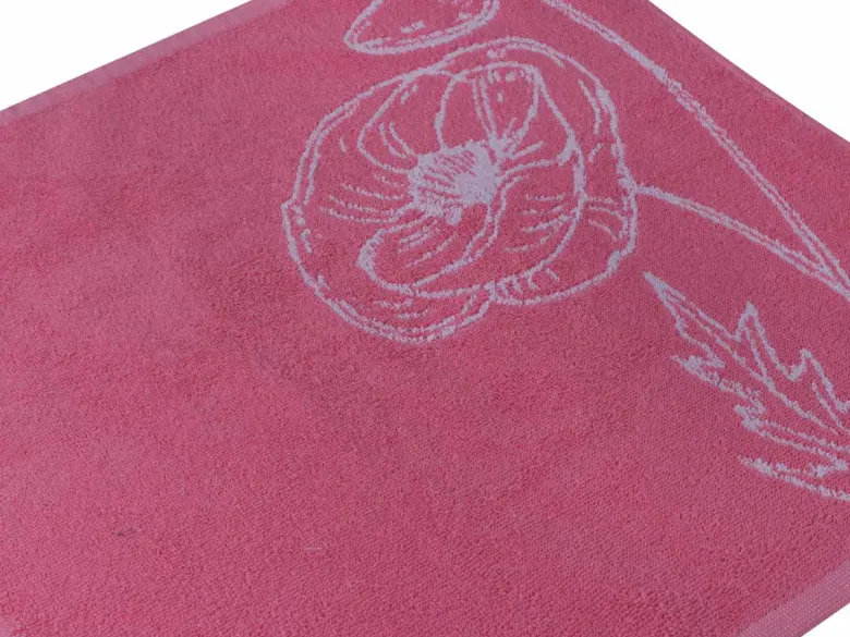 DoubleDry Bloem 50 x 50 cm set van 6 keukendoeken - roze
