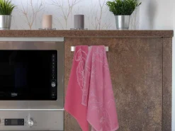 DoubleDry Bloem 50 x 70 cm set van 6 theedoeken - roze