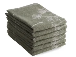 DoubleDry Dandelion 50 x 50 cm set van 6 keukendoeken -groen