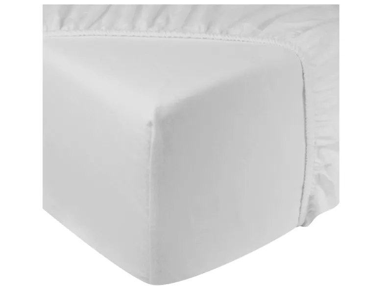 DoubleDry Flanel 90 x 200 cm hoeslaken - wit