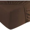 DoubleDry Flanel 90x200 cm hoeslaken - bruin