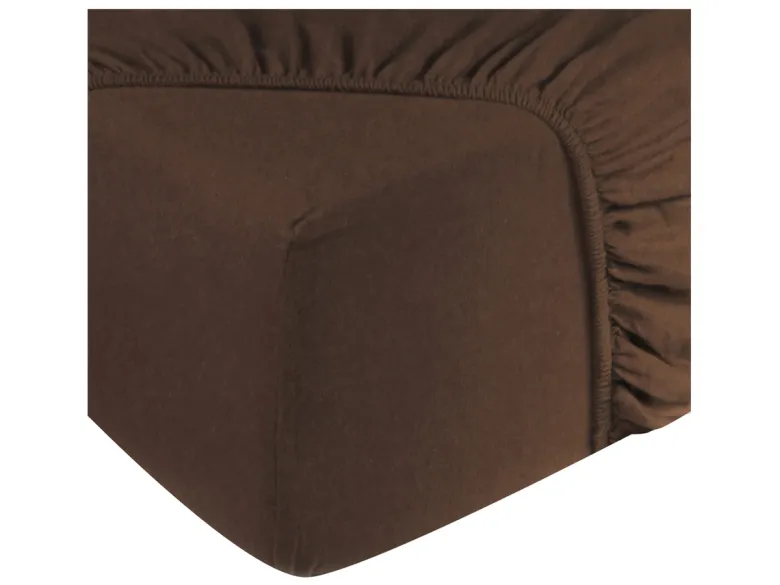 DoubleDry Flanel 90x200 cm hoeslaken - bruin