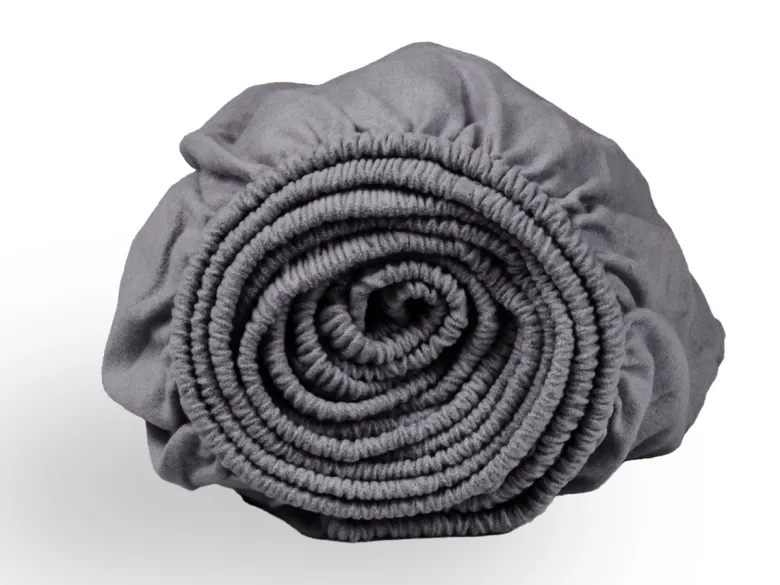 DoubleDry Flanel 180x200 cm hoeslaken - grijs