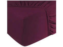 DoubleDry Flanel 140x200 cm hoeslaken - aubergine