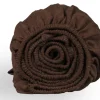 DoubleDry Flanel 140x200 cm hoeslaken - bruin