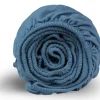 DoubleDry Flanel 180x200 cm hoeslaken - petrol