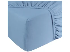 DoubleDry Flanel 140x200 cm hoeslaken - wolk blauw