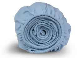 DoubleDry Flanel 140x200 cm hoeslaken - wolk blauw
