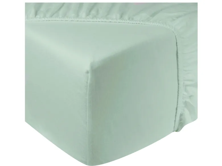 DoubleDry Flanel 140x200 cm hoeslaken - mint