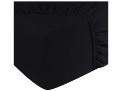 DoubleDry Flanel 180x200 cm hoeslaken - zwartblauw