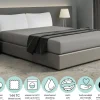 DoubleDry Home 90 x 200 cm hoeslaken - grijs