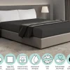 DoubleDry Home 90 x 200 cm hoeslaken - antraciet