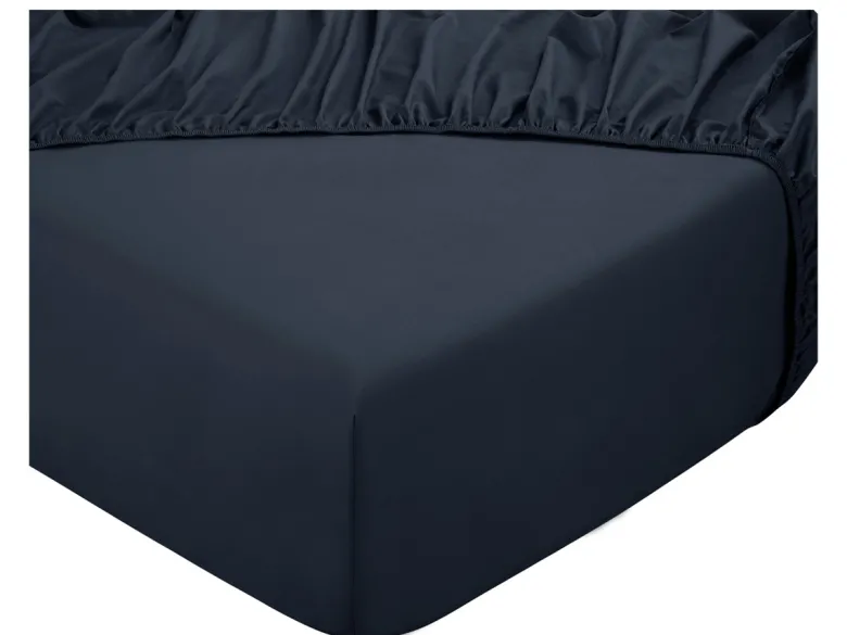 DoubleDry Home 90 x 200 cm hoeslaken - antracietblauw