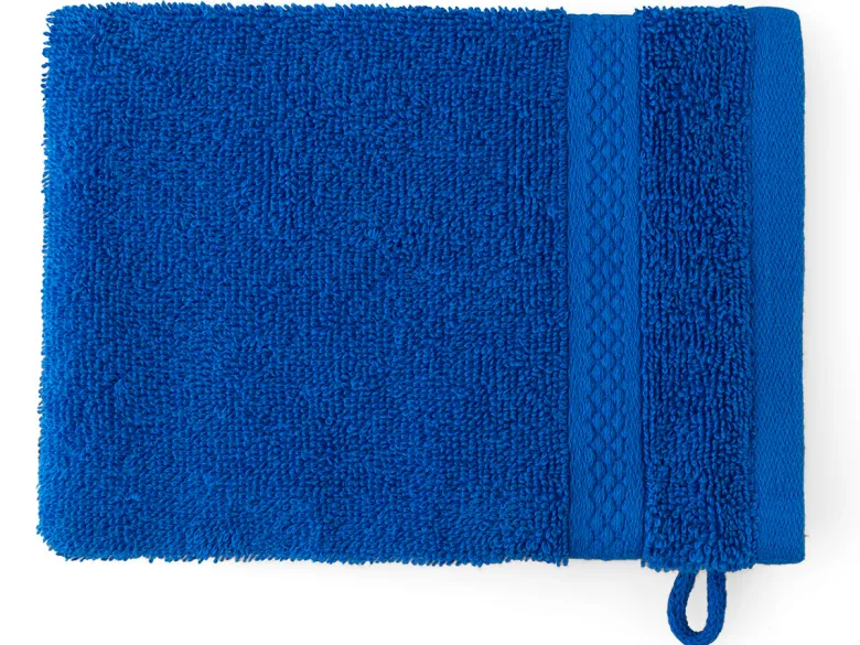 DoubleDry Hotel 16 x 21 cm set van 6 washandjes - blauw