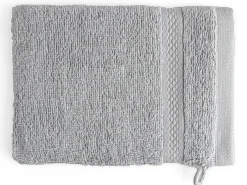 DoubleDry Hotel 16 x 21 cm set van 6 washandjes - grijs