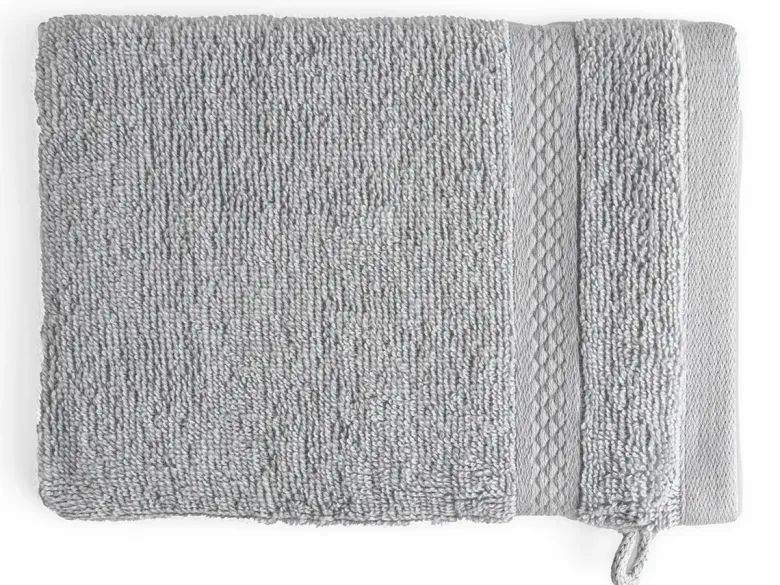 DoubleDry Hotel 16 x 21 cm set van 6 washandjes - grijs