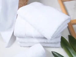 DoubleDry Hotel 16 x 21 cm set van 6 washandjes - wit