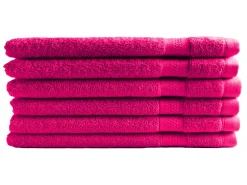 DoubleDry Hotel 16 x 21 cm set van 6 washandjes - roze