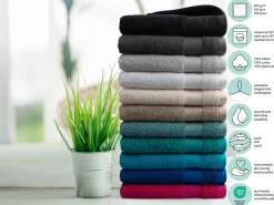 DoubleDry Hotel 16 x 21 cm set van 6 washandjes - oker geel