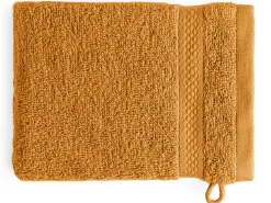 DoubleDry Hotel 16 x 21 cm set van 6 washandjes - oker geel