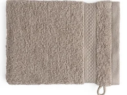 DoubleDry Hotel 16 x 21 cm set van 6 washandjes - taupe