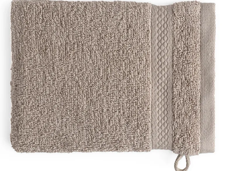 DoubleDry Hotel 16 x 21 cm set van 6 washandjes - taupe
