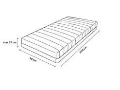 DoubleDry Jersey 90 x 200 cm hoeslaken - Petrol