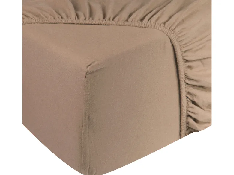 DoubleDry Jersey 180 x 200 cm hoeslaken - Beige