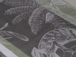 DoubleDry Jungle 50 x 70 cm set van 6 theedoeken - Grey