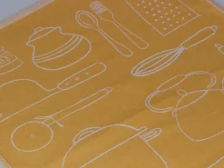 DoubleDry Keukentools 50 x 70 cm set van 6 theedoeken - Yellow