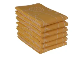 DoubleDry Keukentools 50 x 70 cm set van 6 theedoeken - Yellow