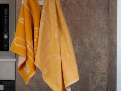DoubleDry Keukentools 50 x 70 cm set van 6 theedoeken - Yellow
