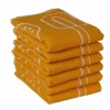 DoubleDry Keukentools 50 x 50 cm set van 6 keukendoeken - Yellow