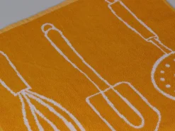 DoubleDry Keukentools 50 x 50 cm set van 6 keukendoeken - Yellow
