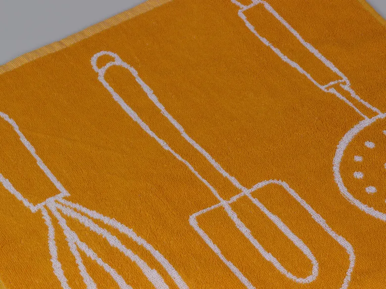 DoubleDry Keukentools 50 x 50 cm set van 6 keukendoeken - Yellow