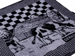 DoubleDry Koe 50 x 50 cm set van 6 keukendoeken - zwart