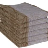 DoubleDry Leaves 50 x 50 cm set van 6 keukendoeken - lichtbeige