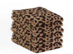 DoubleDry Luipaard 50 x 50 cm set van 6 keukendoeken - beige