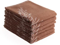 DoubleDry Molen 50 x 50 cm set van 6 keukendoek - bruin